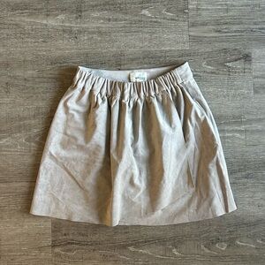 Aritzia Tan Suede Skirt with elastic waist band Wilfred Free